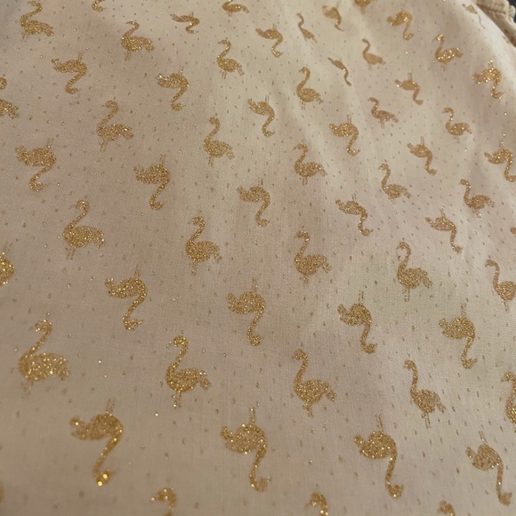 H&M Infant’s Taupe cotton dress with sparkly golden flamingos-Size 4-6 months - Picture 6 of 8